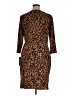 Chaps Animal Print Brown Cocktail Dress Size XL - photo 2