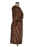 Chaps Animal Print Brown Cocktail Dress Size XL - photo 4