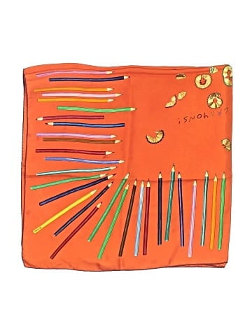 Hermès "A Vos Crayons" by Leigh P. Cooke 90 Scarf (view 2)