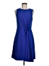 Reiss 100% Polyester Solid Blue Casual Dress Size 6 - photo 1