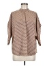 Shein Chevron-herringbone Brown 3/4 Sleeve Blouse Size 8 - 10 - photo 1