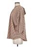 Shein Chevron-herringbone Brown 3/4 Sleeve Blouse Size 8 - 10 - photo 5