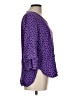 Wallis Polka Dots Purple 3/4 Sleeve Blouse Size 10 - photo 4
