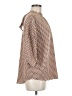 Shein Chevron-herringbone Brown 3/4 Sleeve Blouse Size 8 - 10 - photo 4