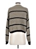 Shein 100% Acrylic Stripes Tan Turtleneck Sweater Size 4 - photo 2