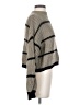 Shein 100% Acrylic Stripes Tan Turtleneck Sweater Size 4 - photo 4