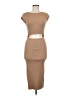 Wilfred Solid Tan Cocktail Dress Size M - photo 1