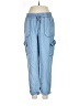 MASON & BELLE 100% Lyocell Blue Cargo Pants Size M - photo 1