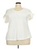 New York Laundry Ivory Short Sleeve Top Size 2X - photo 1