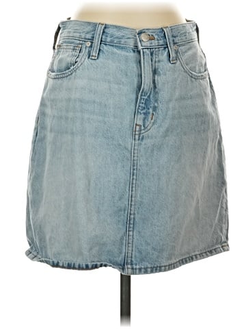 Madewell Denim High-Waist Straight Mini Skirt in Fitzgerald Wash (view 1)