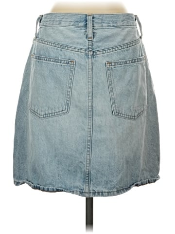 Madewell Denim High-Waist Straight Mini Skirt in Fitzgerald Wash (view 2)