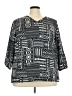 Mario Serrani Black 3/4 Sleeve Blouse Size XXL - photo 1