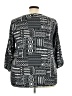 Mario Serrani Black 3/4 Sleeve Blouse Size XXL - photo 2