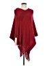 Unbranded Burgundy Poncho One size (estimated) - photo 1
