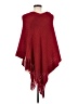Unbranded Burgundy Poncho One size (estimated) - photo 2