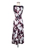 Perceptions Floral Gray Casual Dress Size S - photo 1