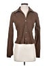 Theory Brown Long Sleeve Blouse Size S - photo 1