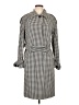 Elie Tahari White Trenchcoat Size 42 - 44 - photo 1