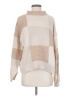 Peppermayo Color Block Tan Turtleneck Sweater Size S - photo 1