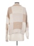 Peppermayo Color Block Tan Turtleneck Sweater Size S - photo 2