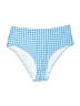 Unbranded Checkered-gingham Blue Swimsuit Bottoms Size 0X - photo 1