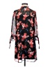 Express 100% Polyester Print Black Casual Dress Size XS - photo 1