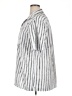 Assorted Brands 100% Cotton Stripes Silver Short Sleeve Blouse Size XL - photo 5