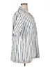 Assorted Brands 100% Cotton Stripes Silver Short Sleeve Blouse Size XL - photo 4