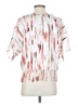 DKNY 100% Polyester White Short Sleeve Blouse Size S - photo 2