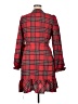 Cupshe Plaid Red Casual Dress Size XL - photo 2