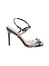 Classic Silver Black Sandals Size 10 - photo 1
