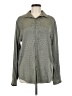 INC International Concepts Gray Long Sleeve Blouse Size M - photo 1