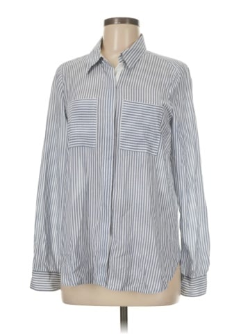 White House Black Market Long Sleeve Button-Down Shirt (view 1)