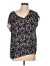 Le Lis Blue Short Sleeve Blouse Size L - photo 1