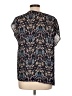 Le Lis Blue Short Sleeve Blouse Size L - photo 2