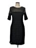 North Style Chevron-herringbone Black Cocktail Dress Size 10 - photo 1