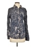 byCORPUS 100% Rayon Paisley Blue Long Sleeve Button-Down Shirt Size S - photo 1