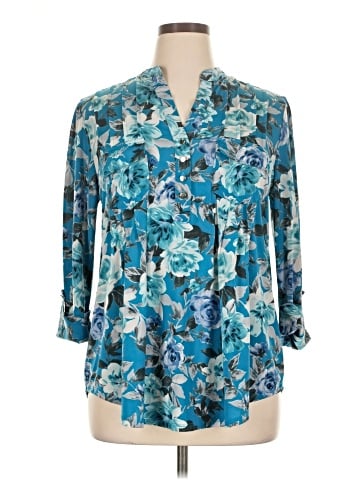 Juniper + Lime 3/4 Sleeve Blouse (view 1)