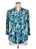 Juniper + Lime Teal 3/4 Sleeve Blouse Size 1X - photo 1