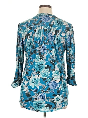 Juniper + Lime 3/4 Sleeve Blouse (view 2)