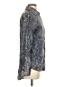 byCORPUS 100% Rayon Paisley Blue Long Sleeve Button-Down Shirt Size S - photo 4