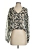 Grade & Gather 100% Polyester Gray Long Sleeve Blouse Size S - photo 1