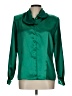 Eva Laurel 100% Polyester Green Long Sleeve Blouse Size 10 - photo 1