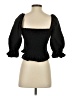 Zara Black 3/4 Sleeve Blouse Size S - photo 2