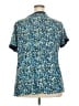 Unbranded Blue Short Sleeve Blouse Size 2X - photo 2
