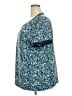 Unbranded Blue Short Sleeve Blouse Size 2X - photo 5