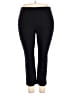 JM Collection Solid Black Active Pants Size XXL - photo 1
