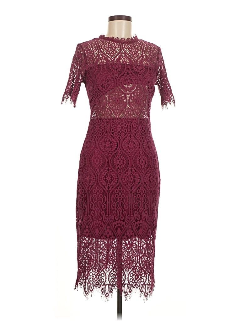 Pre-owned Miami Cocktail Dress In Burgundy