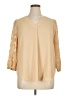 Cato Tan 3/4 Sleeve Blouse Size 14 - 16 - photo 1