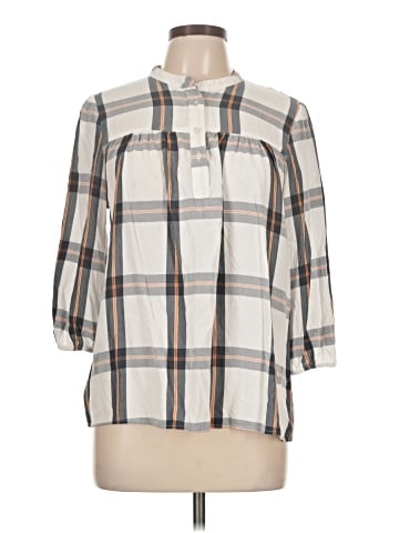 Ann Taylor LOFT Outlet 3/4 Sleeve Button-Down Shirt (view 1)
